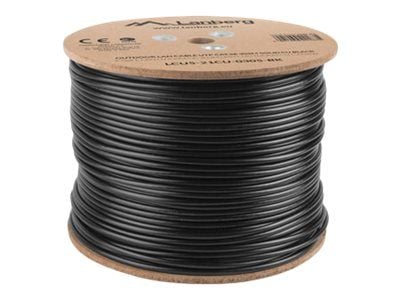Lanberg - Bulkkabel - 305 m - UTP - CAT 5e - utomhus, solid - svart