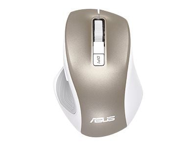 ASUS MW202 - Mus - optisk - 6 knapper - trådløs - 2.4 GHz - USB trådløs mottaker - muddergrå