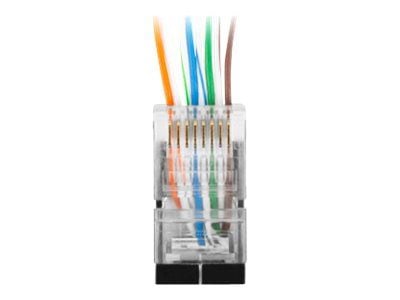 Lanberg PLS-6020EZ, RJ45, Läpinäkyvä, Uros, Suora, Muovi, Cat6