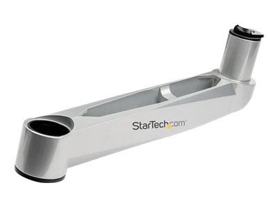 Startech Desk Mount Quad Monitor Arm, Premium Articulating VESA 4 Monitor Mount 2x2 up to 27", Ergonomic Height Adjustable Pole Mount, Tilt/Swivel/...