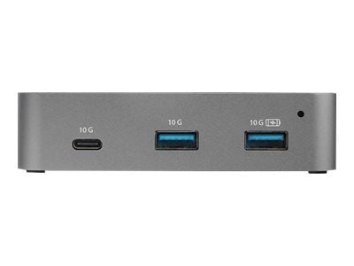Startech 4-Port USB C Hub - USB 3.1 Gen 2 (10Gbps) - 3x USB-A & 1x USB-C - Powered - Universal Power Adapter Included (HB31C3A1CS) - Hub - 1 x USB-...