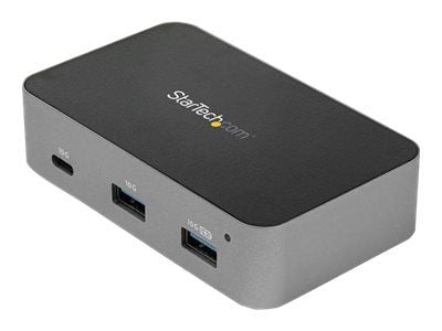 Startech 4-Port USB C Hub - USB 3.1 Gen 2 (10Gbps) - 3x USB-A & 1x USB-C - Powered - Universal Power Adapter Included (HB31C3A1CS) - Hub - 1 x USB-...