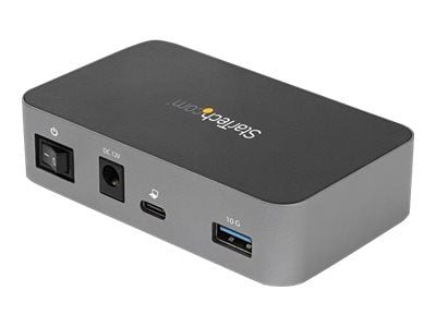 Startech 4-Port USB C Hub - USB 3.1 Gen 2 (10Gbps) - 3x USB-A & 1x USB-C - Powered - Universal Power Adapter Included (HB31C3A1CS) - Hub - 1 x USB-...