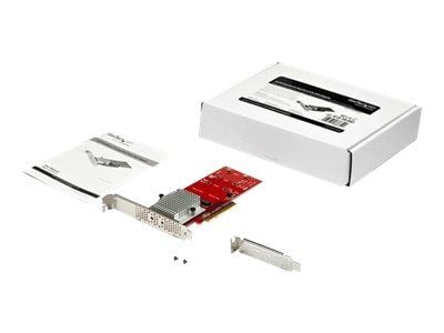 StarTech.com x8 Dual M.2 PCIe NVMe SSD Adapter - PCIe 3.0 - Gränssnittsadapter - M.2 - Expansion Slot to M.2 - M.2 Card - låg profil - PCIe 3.0 x8 ...