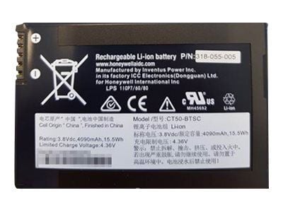 Honeywell CT50-BTSC - Håndholdt batteri - litiumion - 4020 mAh - 15.5 Wh
