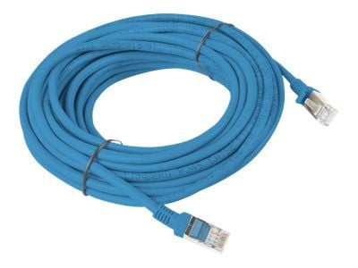 Lanberg - Liitäntäjohto - RJ-45 (uros) RJ-45 (uros) - 30 m - UTP - CAT 5e - muotoiltu, solmuton - sininen, RAL 5012