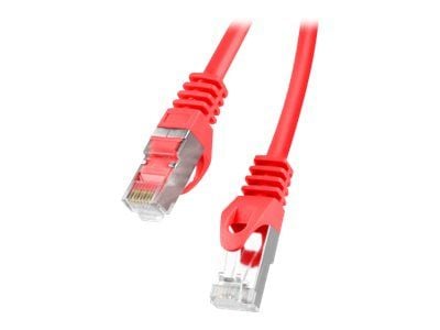 Lanberg - Koblingskabel - RJ-45 (hann) til RJ-45 (hann) - 5.7 mm - FTP - CAT 6 - formstøpt, uten hindringer, flertrådet - rød, RAL 3017