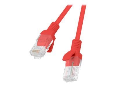 Lanberg - Koblingskabel - RJ-45 (hann) til RJ-45 (hann) - 5.7 mm - FTP - CAT 6 - formstøpt, uten hindringer, flertrådet - rød, RAL 3017