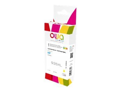OWA - 12 ml - gul - kompatibel - gjenfabrikert - blekkpatron (alternativ for: HP 935XL) - for HP Officejet 6812, 6815, 6820; Officejet Pro 6230, 62...