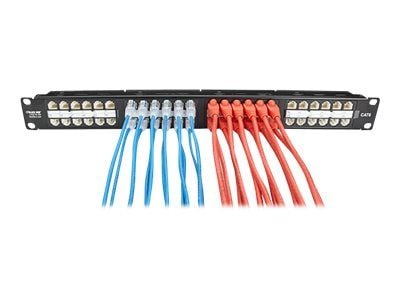 Black Box Slim-Net - Koblingskabel - RJ-45 (hann) til RJ-45 (hann) - UTP - CAT 6a - med støvel, formstøpt, flertrådet - blå
