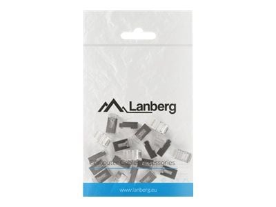 Lanberg PLS-5020, RJ-45, Ruostumaton teräs, Läpinäkyvä, Cat5e, F/UTP (FTP), 20 kpl, Muovipussi