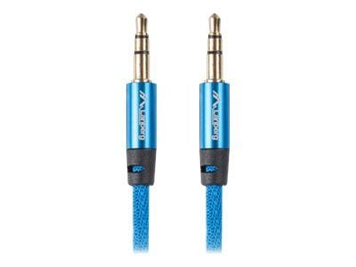 Lanberg Premium - Ljudkabel - mini-phone stereo 3.5 mm hane till mini-phone stereo 3.5 mm hane - 2 m - blå
