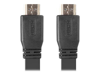 Lanberg - Premium High Speed - HDMI-kabel med Ethernet - HDMI hann til HDMI hann - 1.8 m - svart - flat, 4K-støtte, 1080p-støtte