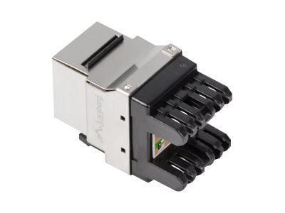 Lanberg KSF6-1000 - Modulinnlegg - CAT 6 - FTP - RJ-45 - sølv