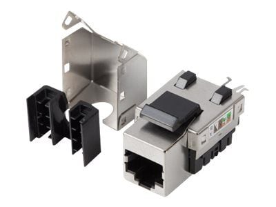 Lanberg KSF6-1090 - Modulinnlegg - CAT 6 - FTP - RJ-45 - sølv