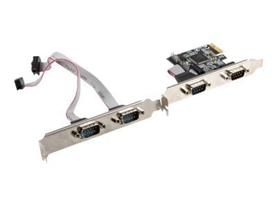 Lanberg PCE-DB9-004 - Seriell adapter - PCI Express x1 lavprofil - RS-232/422/485 x 4