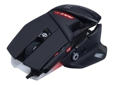 Mad Catz R.A.T.4+ - Mus - optisk - 9 knapper - kablet - USB - svart