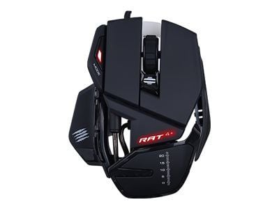 Mad Catz R.A.T.4+ - Mus - optisk - 9 knapper - kablet - USB - svart