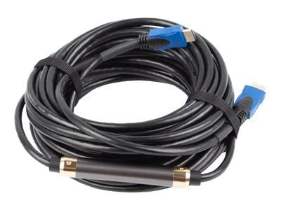 Lanberg - High Speed - HDMI-kaapeli Ethernet-yhteydellä - HDMI-uros HDMI-uros - 15 m - musta