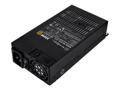 SilverStone TFX Series FX350-G - Strømforsyning (intern) - ATX12V / Flex ATX - 80 PLUS Gold - AC 90 - 264 V - 350 Watt - aktiv PFC - sort