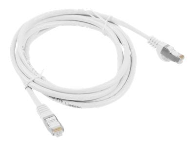 Lanberg - Koblingskabel - RJ-45 (hann) til RJ-45 (hann) - foliebelagt uskjermet tvinnet kabelpar (F/UTP) - CAT 6 - formstøpt, uten hindringer, fler...