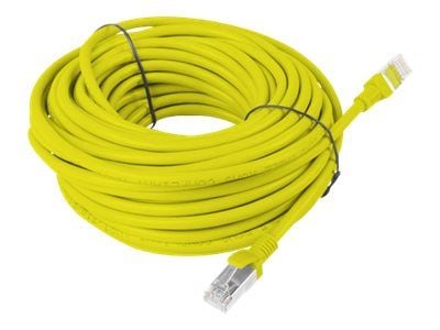 Lanberg - Koblingskabel - RJ-45 (hann) til RJ-45 (hann) - UTP - CAT 5e - formstøpt, uten hindringer, flertrådet - gul, RAL 1028