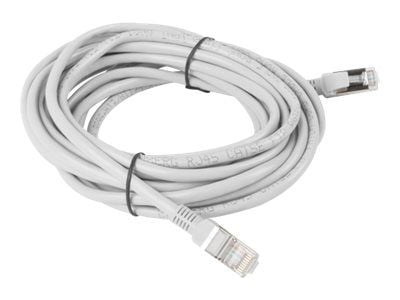 Lanberg - Koblingskabel - RJ-45 (hann) til RJ-45 (hann) - FTP - CAT 5e - flertrådet - grå, RAL 7035