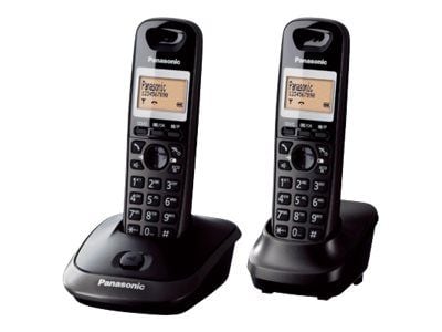 Panasonic KX-TG2512PDT - Trådløs telefon med anrops-ID - DECT\GAP + ekstra håndsett
