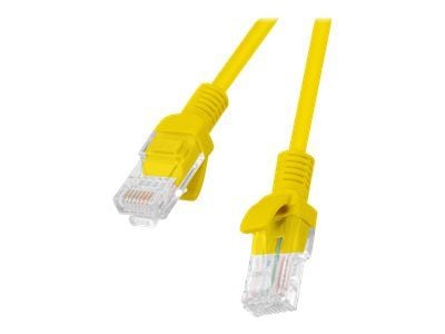 Lanberg - Koblingskabel - RJ-45 (hann) til RJ-45 (hann) - UTP - CAT 5e - uten hindringer - gul, RAL 1028