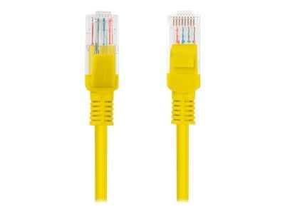Lanberg - Koblingskabel - RJ-45 (hann) til RJ-45 (hann) - UTP - CAT 5e - flertrådet - gul, RAL 1028