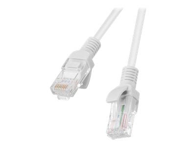 Lanberg - Koblingskabel - RJ-45 (hann) til RJ-45 (hann) - UTP - CAT 5e - flertrådet - grå, RAL 7035