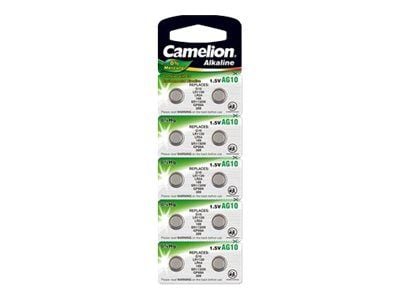 Camelion AG10-BP10 - Batteri 10 x LR54 - Alkalisk - 80 mAh