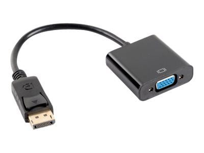 Lanberg - Videosovitin - DisplayPort (uros) - HD-15 (VGA) (naaras) - DisplayPort 1.1a - 20 cm - musta
