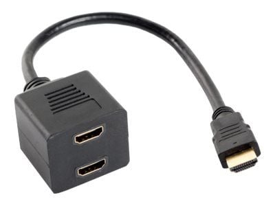 Lanberg - HDMI-splitter - HDMI hann til HDMI hunn - 25 cm Lanberg - HDMI-splitter - HDMI hann til HDMI hunn - 25 cm