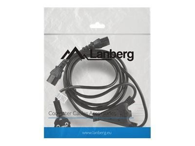 Lanberg - Strømkabel - CEE 7/7 (han) til IEC 60320 C13 - 1,8 m - lajittelu