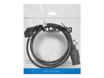 Lanberg - Sähköjohto - CEE 7/7 (han) vinklet til IEC 60320 C19 - 16 A - 1,8 m - lajittelu