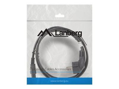 Lanberg - Strømkabel - CEE 7/7 (han) vinklet til IEC 60320 C5 - 1,8 m - lajittelu