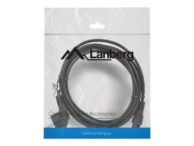 Lanberg - Strømkabel - CEE 7/7 (han) vinklet til IEC 60320 C5 - 3 m - lajitelma