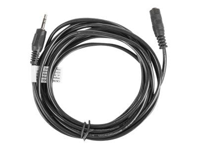 Lanberg - Lydforlengelseskabel - mini-phone stereo 3.5 mm hann til mini-phone stereo 3.5 mm hunn - 3 m - svart