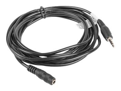 Lanberg - Lydforlengelseskabel - mini-phone stereo 3.5 mm hann til mini-phone stereo 3.5 mm hunn - 3 m - svart