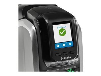 Zebra ZC300 - Plastkortskriver - farge - fargesublimering/termooverføring - CR-80 Card (85.6 x 54 mm) - 300 dpi - inntil 900 kort/time (mono) / inn...