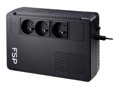 FSP/Fortron ECO 800, 0,8 kVA, 480 W, 3 pistorasiaa (pistorasioita), hyllykannatin, musta, LCD-näyttö FSP/Fortron ECO 800, 0,8 kVA, 480 W, 3 pistorasiaa (pistorasioita), hyllykannatin, musta, LCD-näyttö