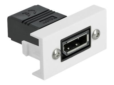 Delock - Easy 45 - click i-moduuli - DP - valkoinen, RAL 9003