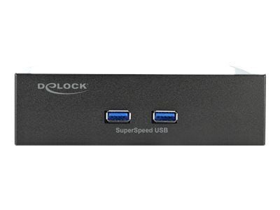 Delock - Lagrings-porttipaneeli - USB 3.2 Gen 1 x 2 - lajittelu - USB 3.2 Gen 1 x 2 - lajittelu