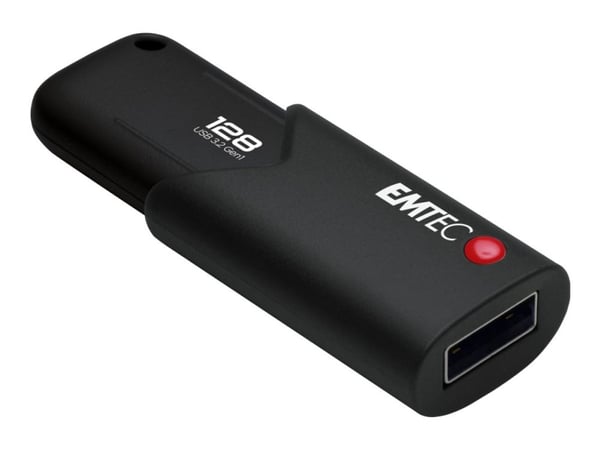EMTEC B120 Click Secure 3.2 - USB-flashstasjon - kryptert - FIPS 140-2 - 128 GB - USB 3.2 Gen 2 EMTEC B120 Click Secure 3.2 - USB-flashstasjon - kryptert - FIPS 140-2 - 128 GB - USB 3.2 Gen 2