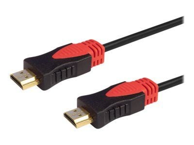 SAVIO CL-140 - High Speed - HDMI-kabel med Ethernet - HDMI hann til HDMI hann - 7.5 m - skjermet - svart - 4K-støtte