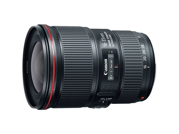 Canon EF - Vidvinkelzoomobjektiv - 16 mm - 35 mm - f/4.0 L IS USM - Canon EF - for EOS 100, 1200, 6D, 70, 700, Kiss X6i, Kiss X7, Kiss X70, Kiss X7...