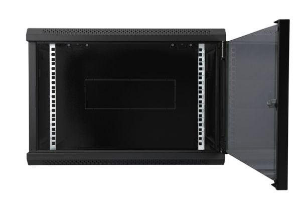 DIGITUS Dynamic Basic DN-19 09-U-EC-SW - Rack skap - veggmonterbar - svart, RAL 9005 - 9U - 19"