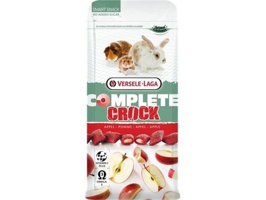 Versele-Laga Crock Apple, Matbit, 50 g, Kanin, Vitamin A, Vitamin C, Vitamin D3, Vitamin E
