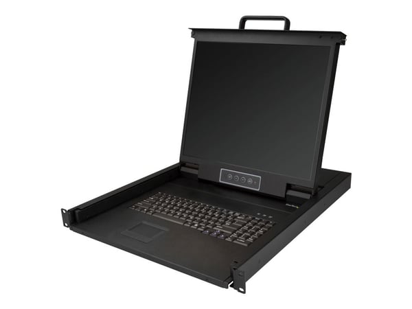 StarTech Rackmount KVM Console, Single Port VGA KVM with 19" LCD Monitor for Server Rack, Fully Featured Universal 1U LCD KVM Drawer with Cables & ...